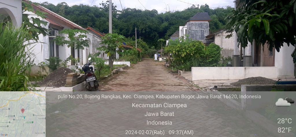 foto posisi tengah perumahan Tasnim Riverside