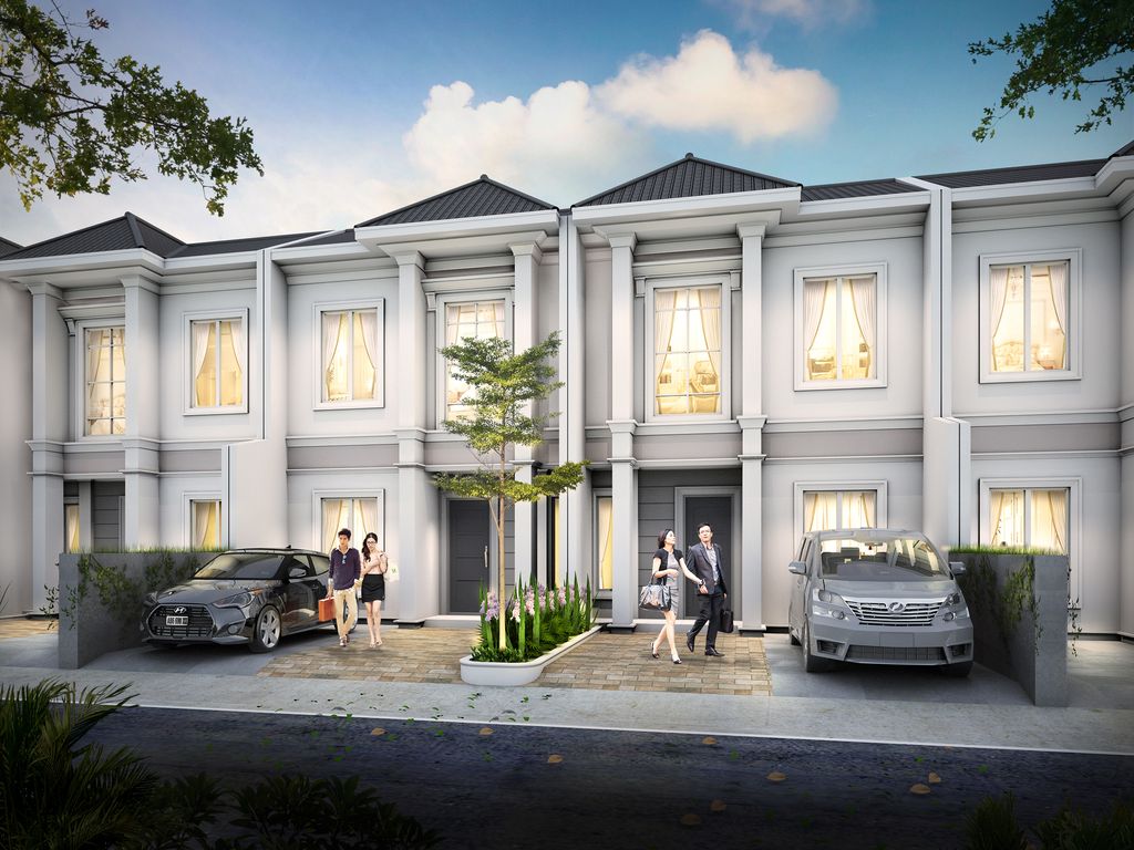 foto tampak rumah tipe Dandelion (KSJ) perumahan Griya Bintara Alami
