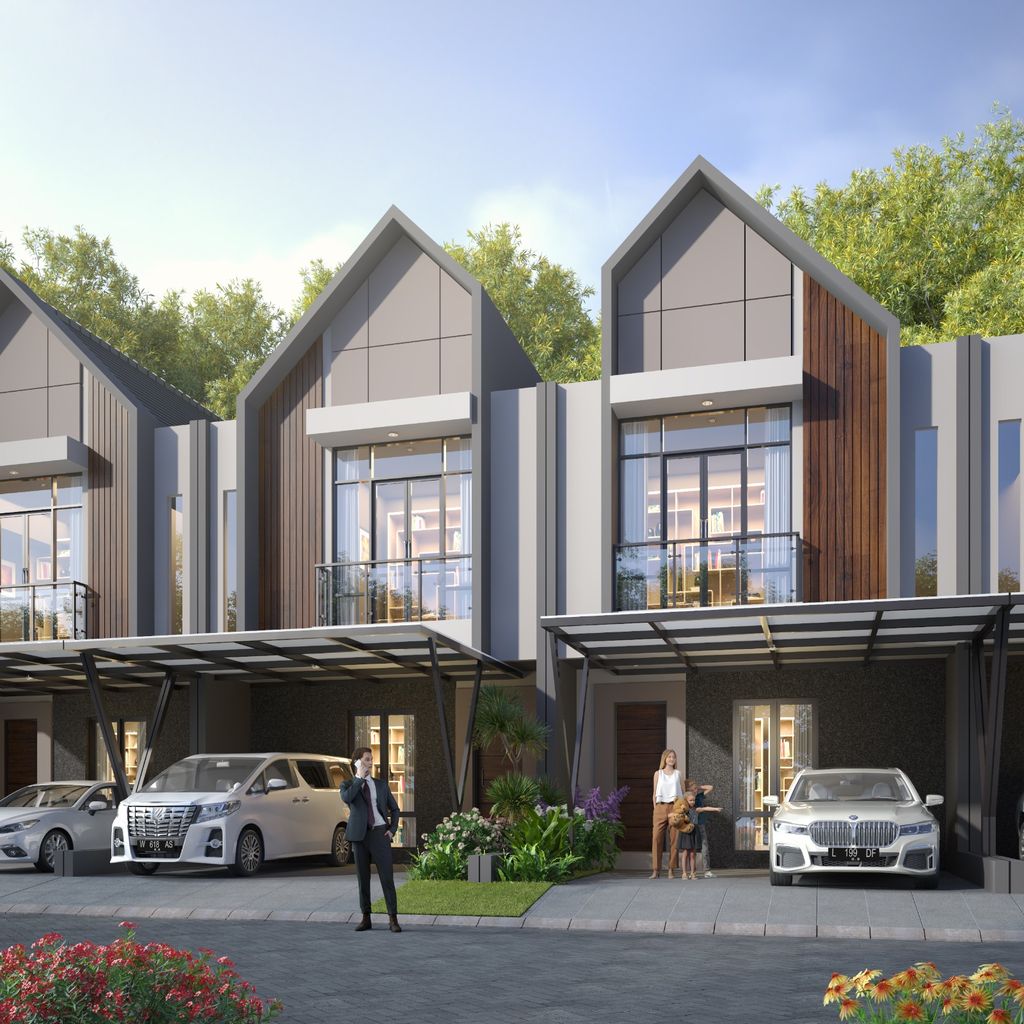 foto tampak rumah tipe PETREA perumahan SAFIRA JUANDA RESORT
