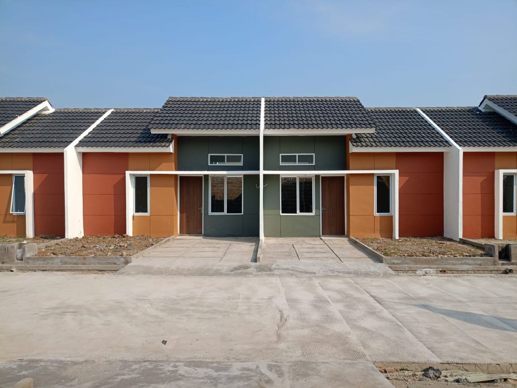 foto tampak rumah tipe FLPP 27/60 NEW 2024 perumahan PURI HARMONI MUKTIWARI TAHAP 3