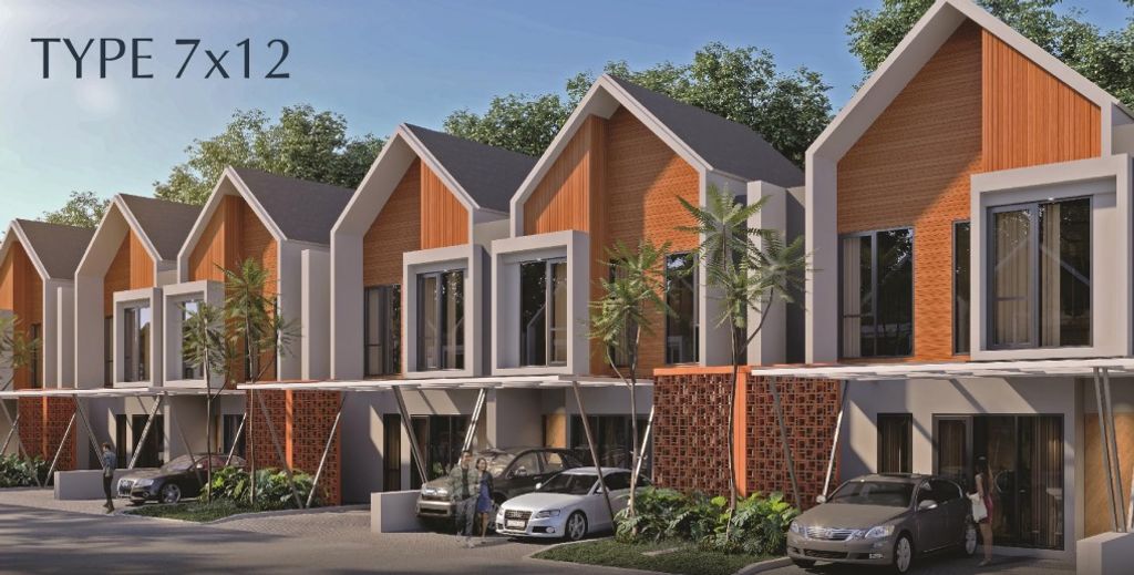 foto tampak rumah tipe NORTHBEND perumahan Metland Cyber Puri Cluster The Northbend