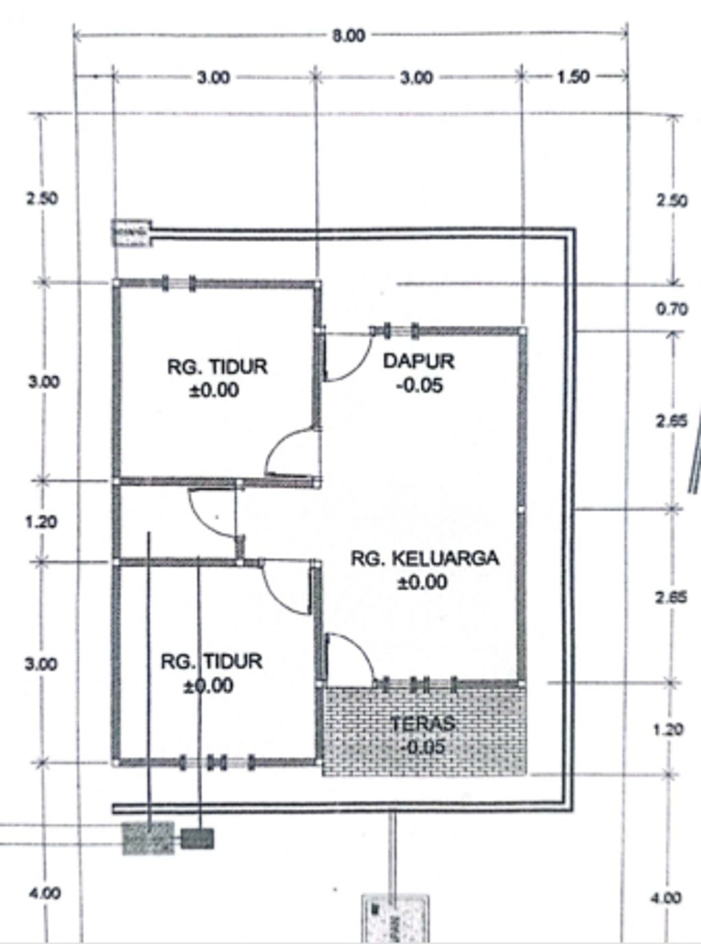 foto denah rumah tipe 36 perumahan HUSADA RESIDENCE 2