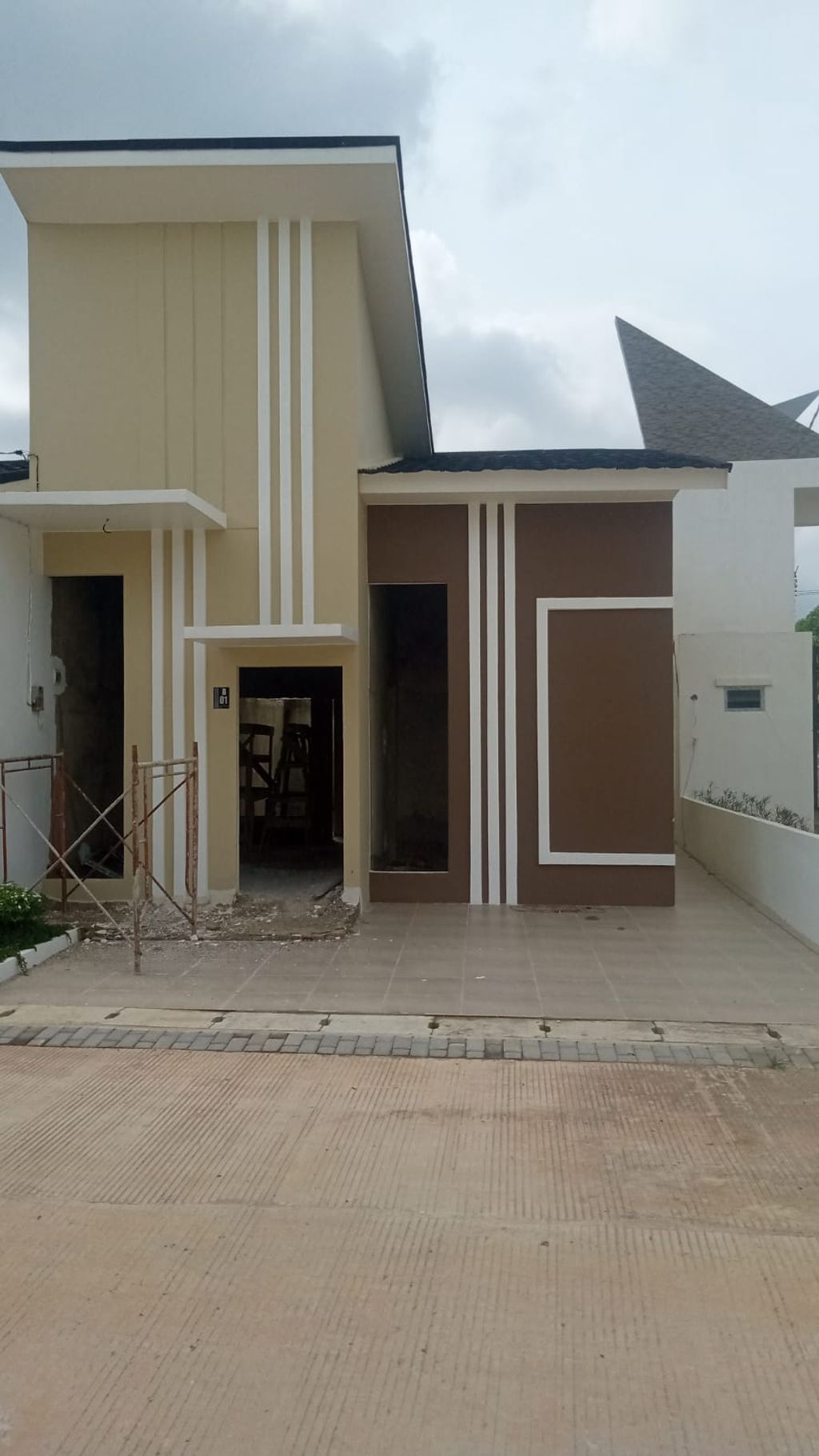 foto tampak rumah tipe Rumah Tinggal 46/75 (1) perumahan Griya Bambu Kuning