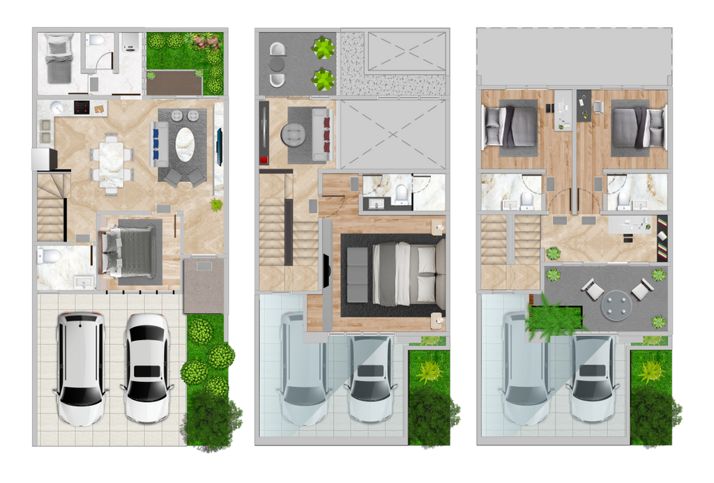 foto denah rumah tipe 7x15 Classic STD BPJ/18 perumahan BUKIT PODOMORO JAKARTA