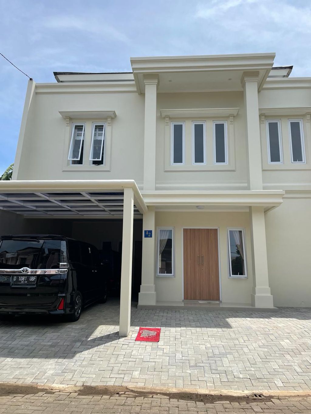 foto tampak rumah tipe 120/272 perumahan Jatinangor City Park