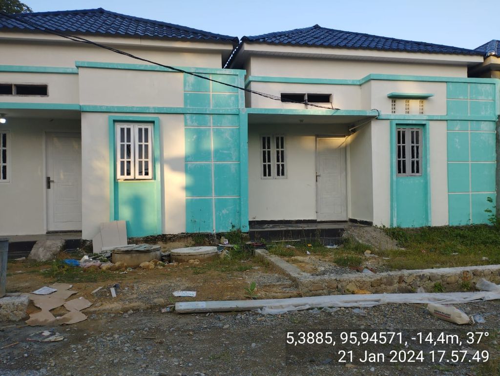 foto tampak rumah tipe 36 perumahan Piara nuansa indah residance