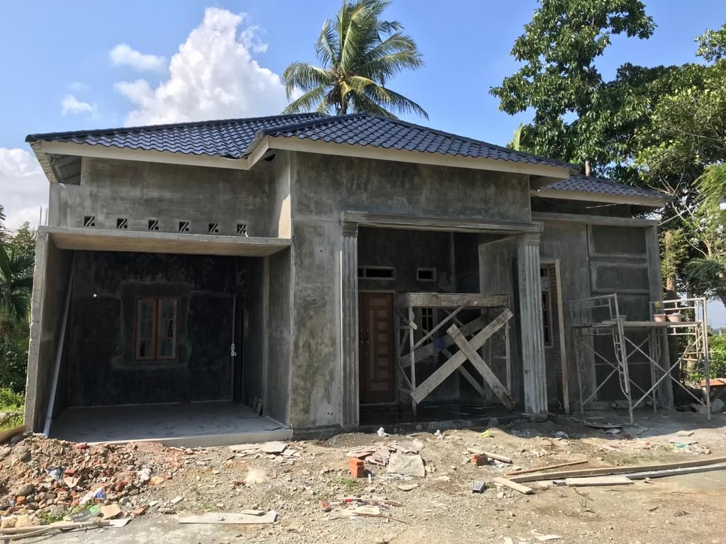 foto tampak rumah tipe 80 perumahan Piara nuansa indah residance