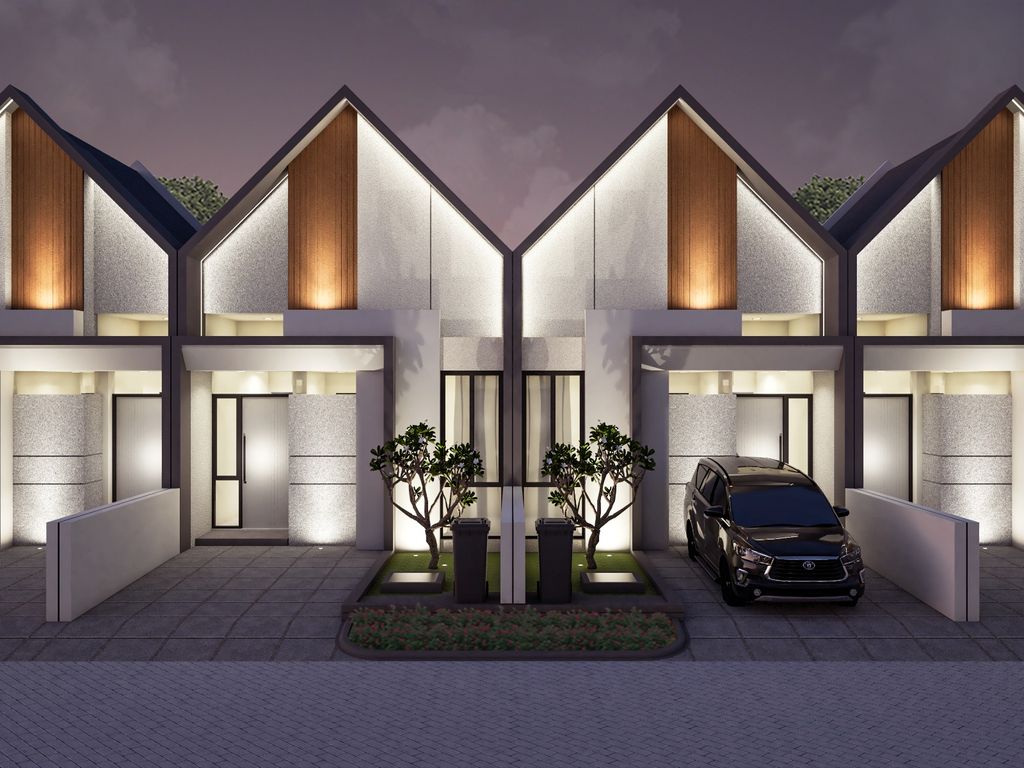 foto tampak rumah tipe EDELWEISS perumahan Green Park Residence