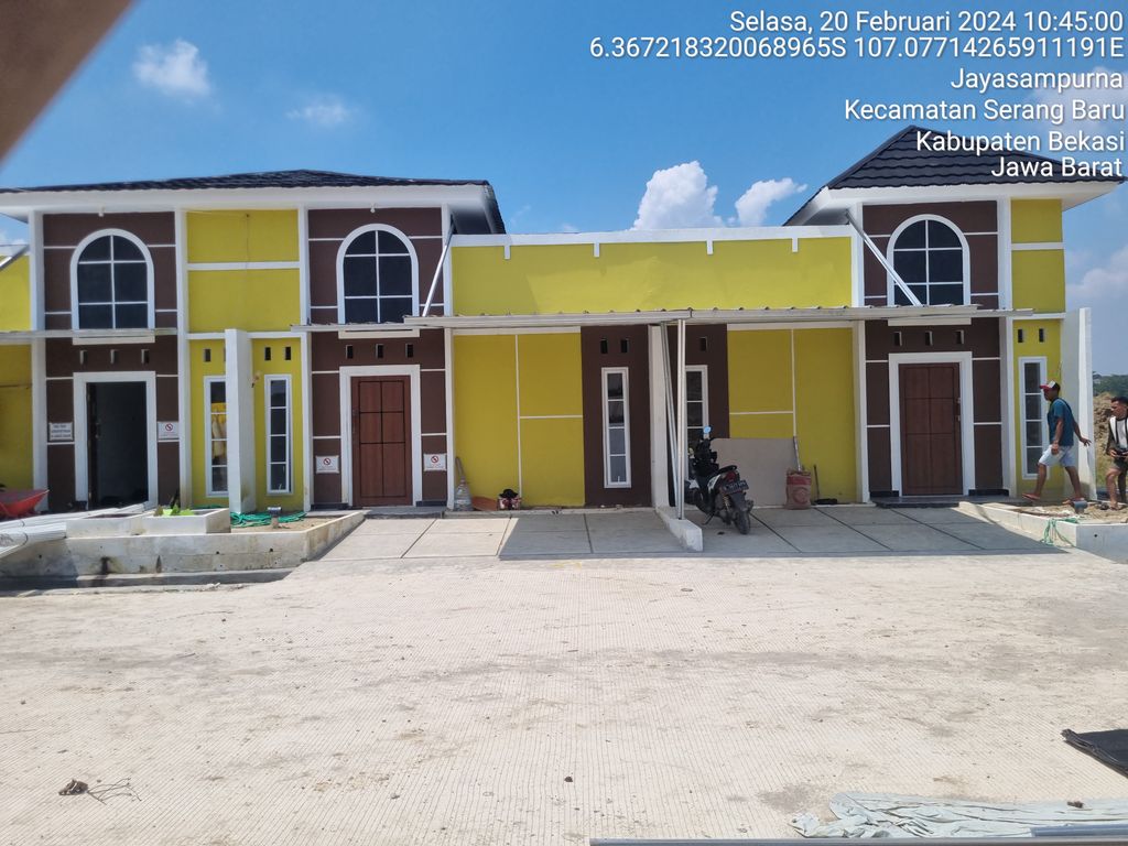 foto tampak rumah tipe 30/60 perumahan THE ARTHERA HILL 2