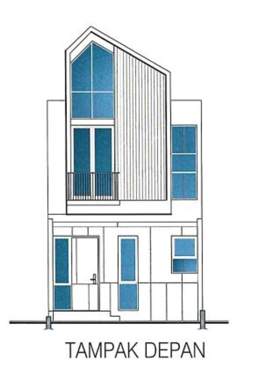 foto tampak rumah tipe OAK perumahan AYODHYA GARDEN - THE TERRACE