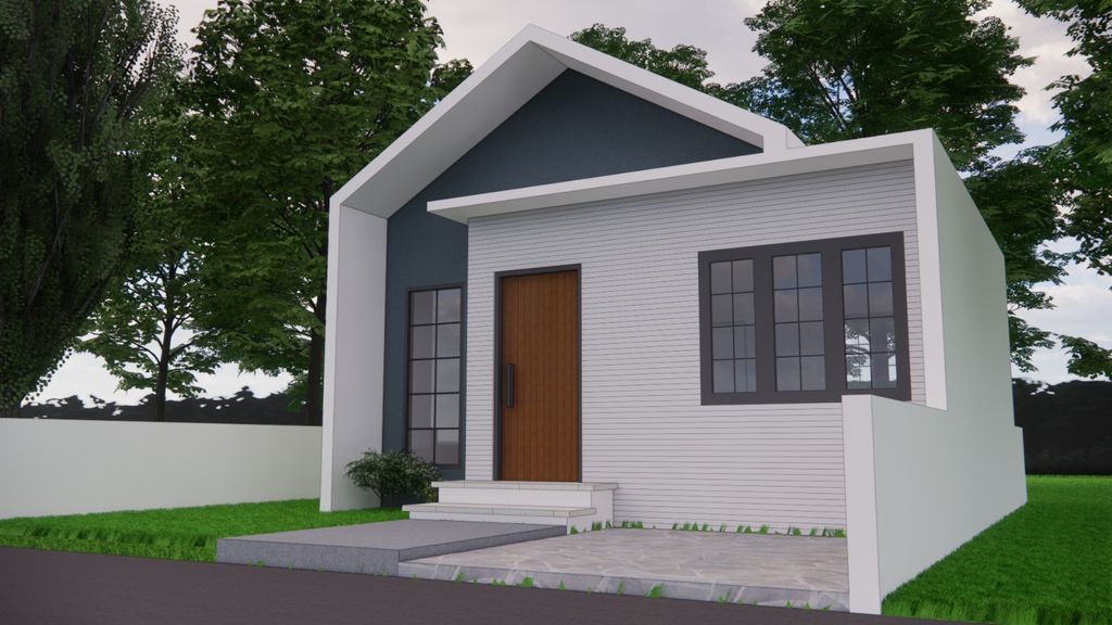 foto tampak rumah tipe 30/80 m2 perumahan D'BALE GURU RESIDENCE