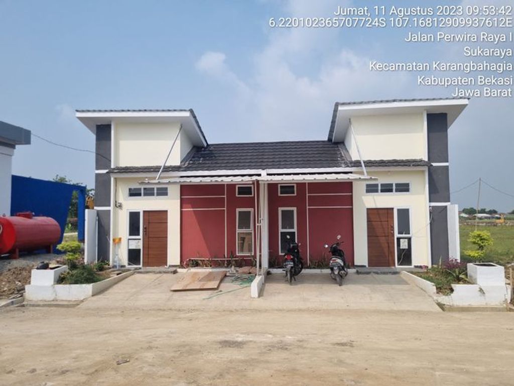foto tampak rumah tipe 30/60 perumahan THE PRIMEROSE EMERALD