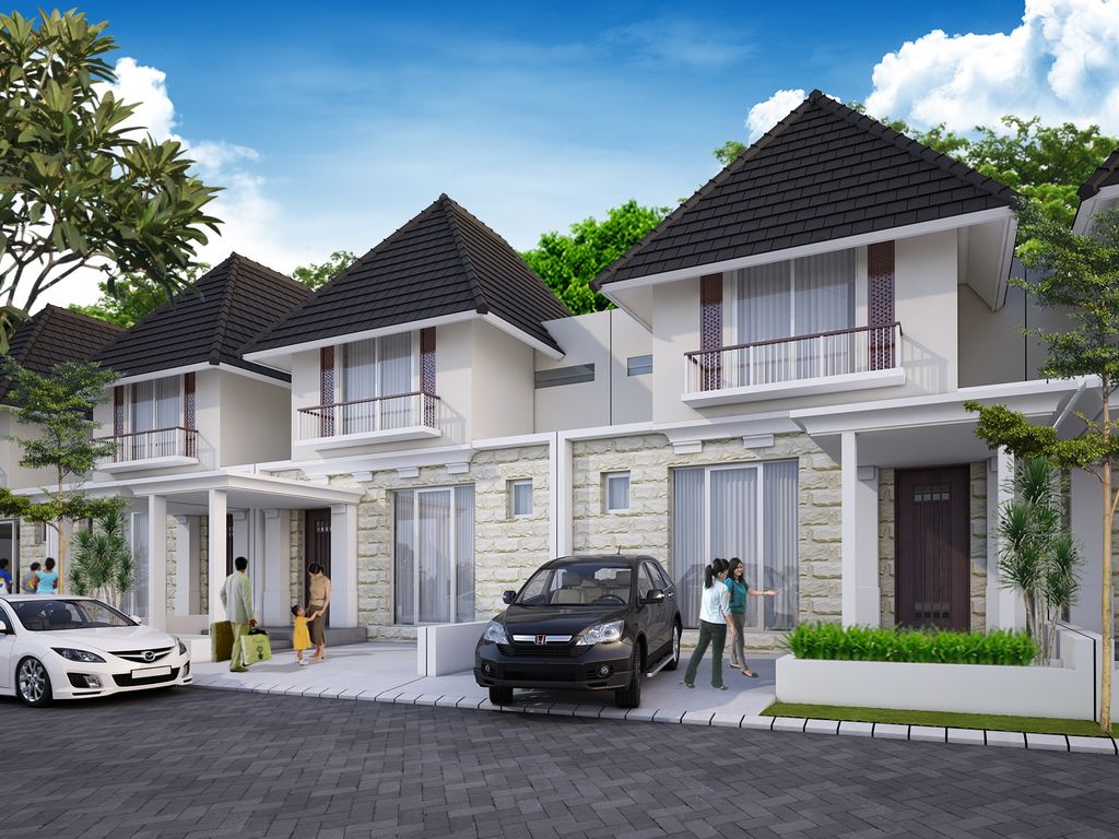 foto tampak rumah tipe TIRTA CALISTA 115 perumahan GRAHA TIRTA
