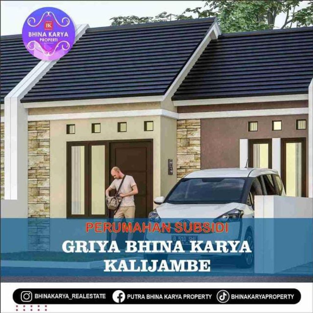 foto tampak rumah tipe 36/66 perumahan Griya Bhina Karya Kalijambe