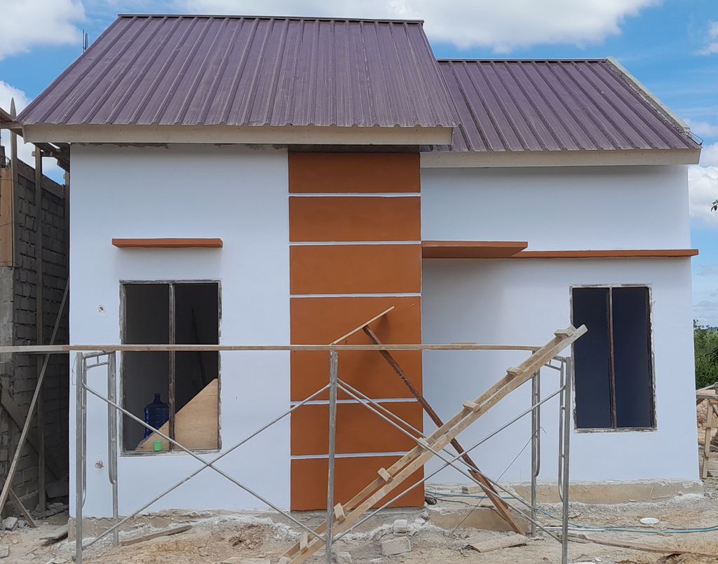 foto tampak rumah tipe 36/84 perumahan Grand Permata Hijau