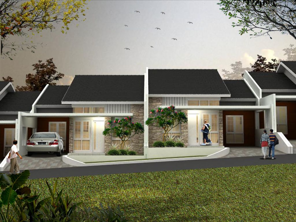 foto tampak rumah tipe Calista perumahan BELLA VISTA REGENCY