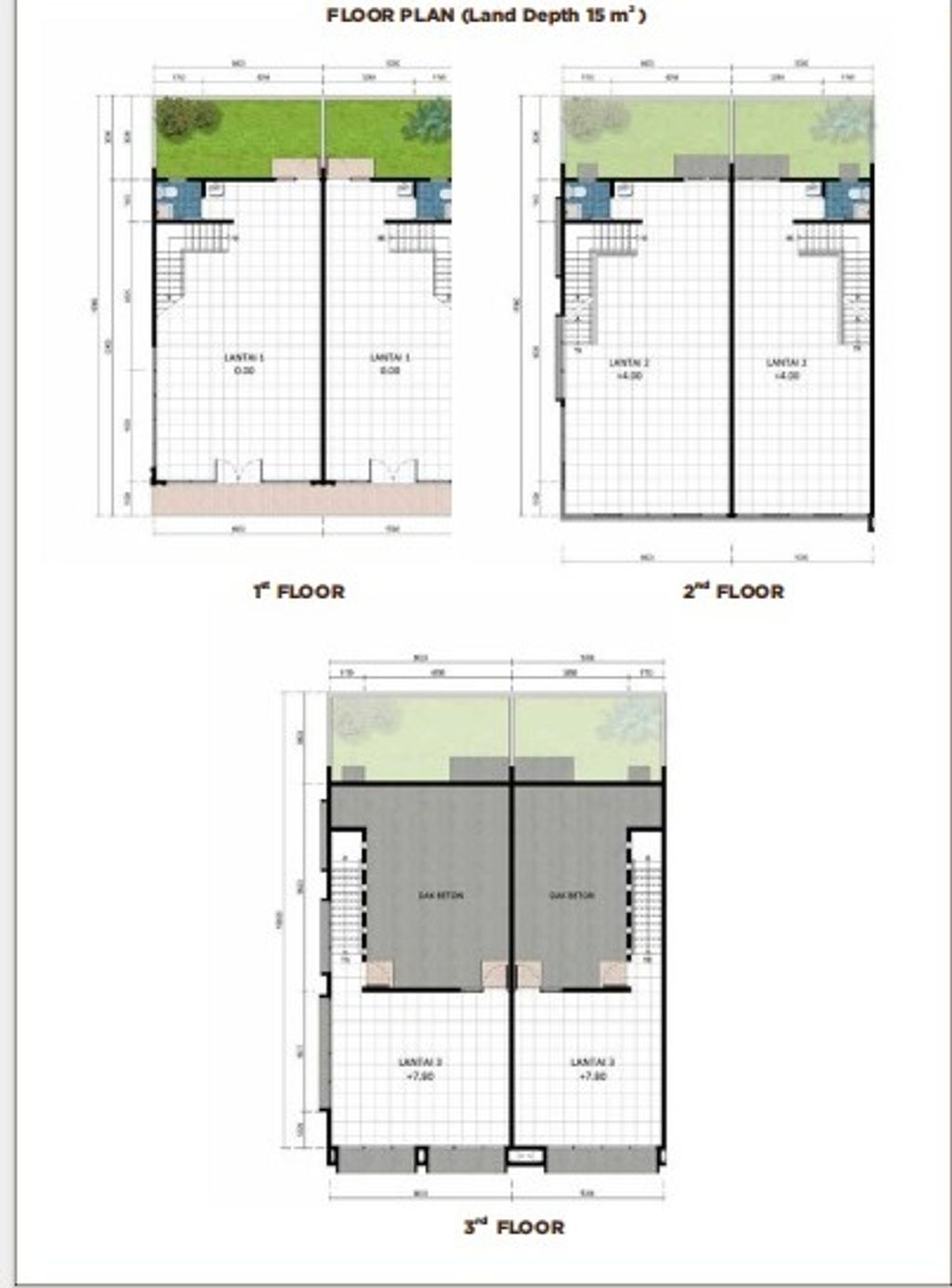 foto denah rumah tipe RUKO ACADEMIA BLV L5 perumahan CITRA RAYA - CLUSTER ACADEMIA PAVILION
