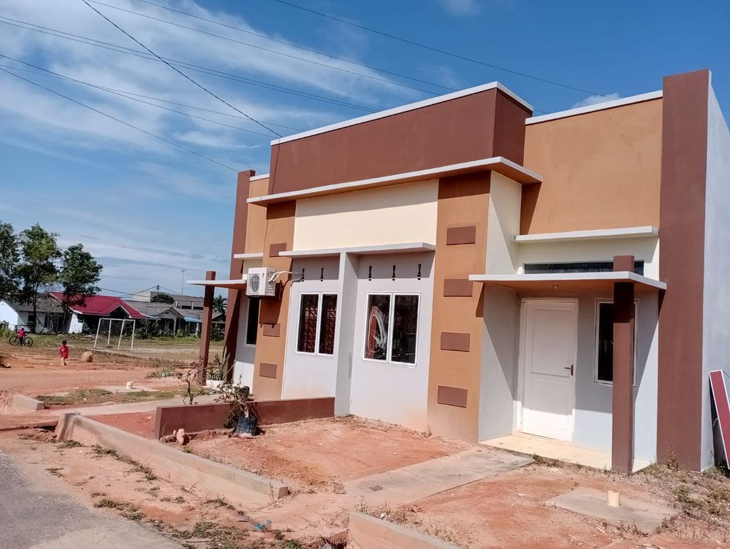 foto tampak rumah tipe Blok K New perumahan Perumnas Baru Bumi Tanjung Permai 2