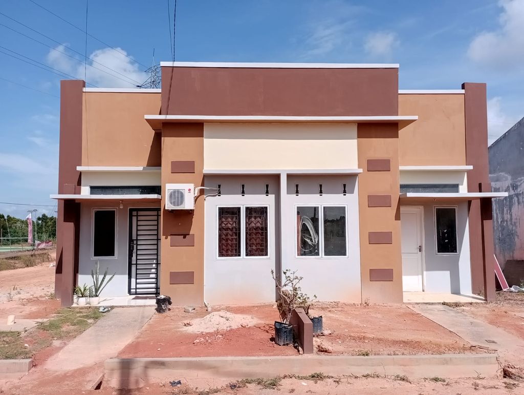 foto tampak rumah tipe RST 36/84 Blok K new perumahan Perumnas Baru Bumi Tanjung Permai 2