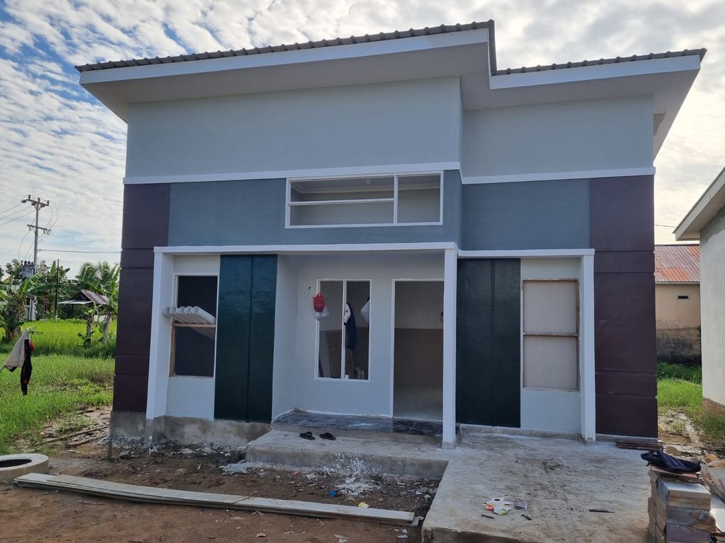foto tampak rumah tipe 36 perumahan Star Borneo Regency 1 Tahap 4