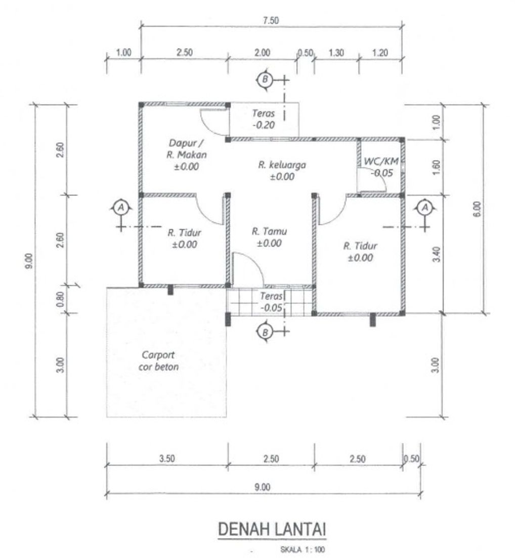 foto denah rumah tipe 36 perumahan Star Borneo Regency 1 Tahap 4