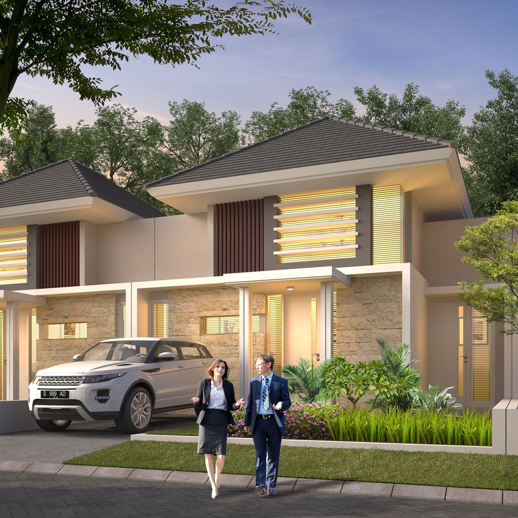 foto tampak rumah tipe 52 perumahan PERUMAHAN CITRA CITY RESIDENCE