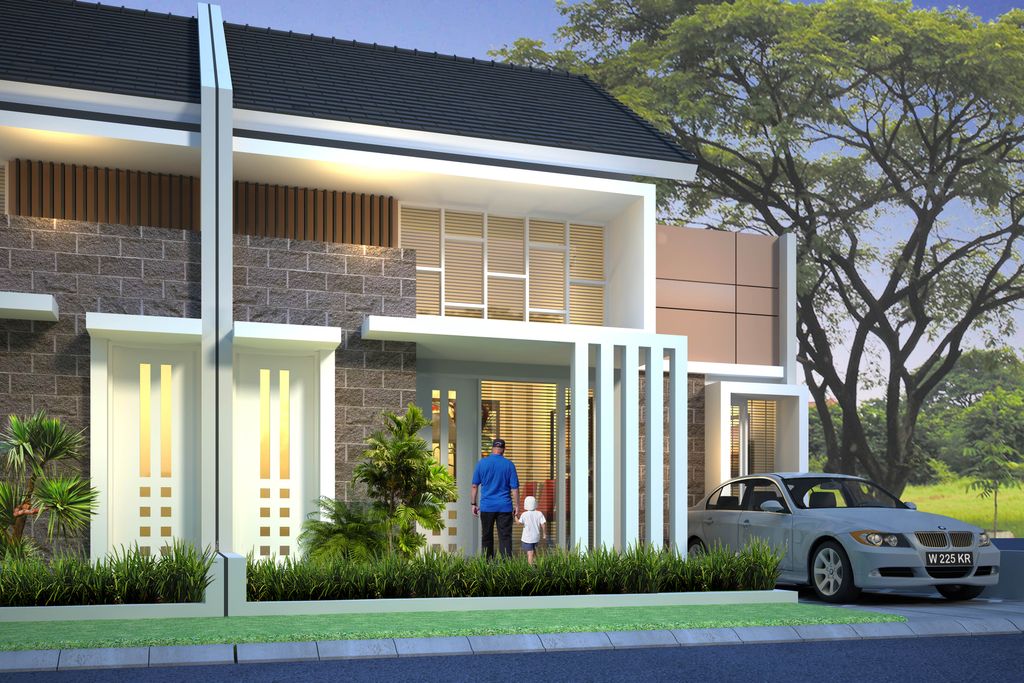 foto tampak rumah tipe 78 perumahan PERUMAHAN CITRA CITY RESIDENCE