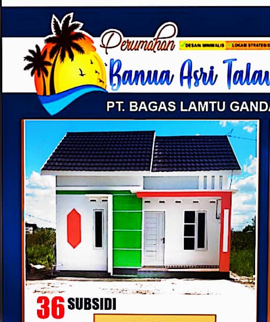 foto tampak rumah tipe 36 perumahan PERUMAHAN BANUA ASRI TALAWANG