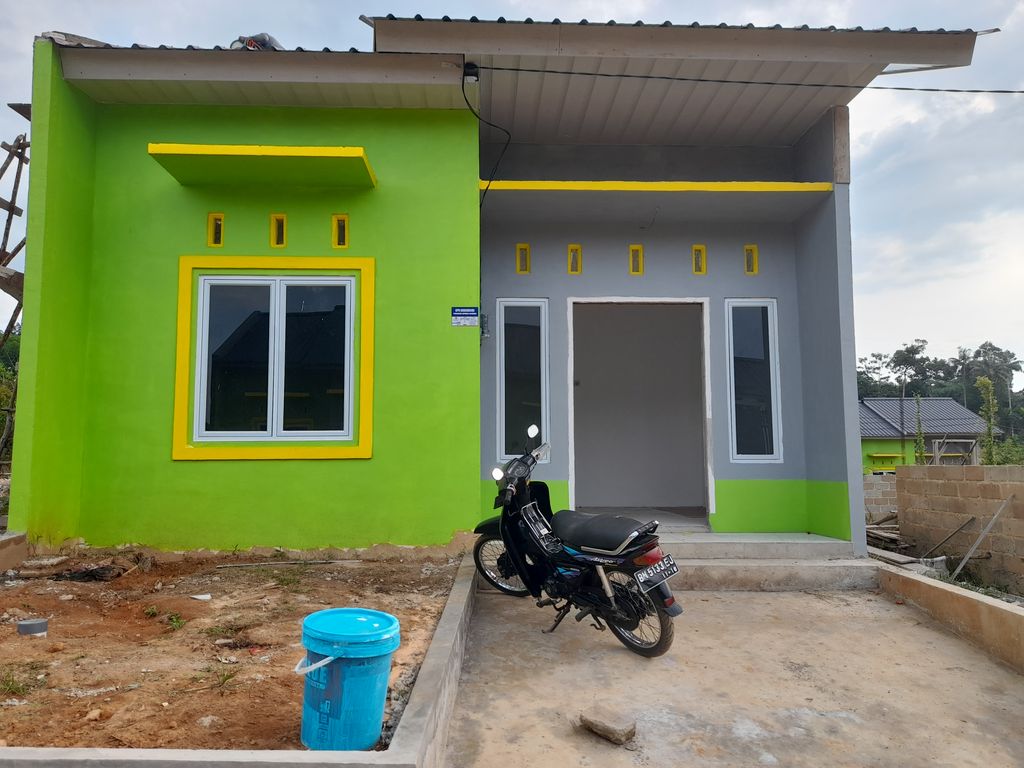 foto tampak rumah tipe 36M2 perumahan GREEN HILL RESIDENCE