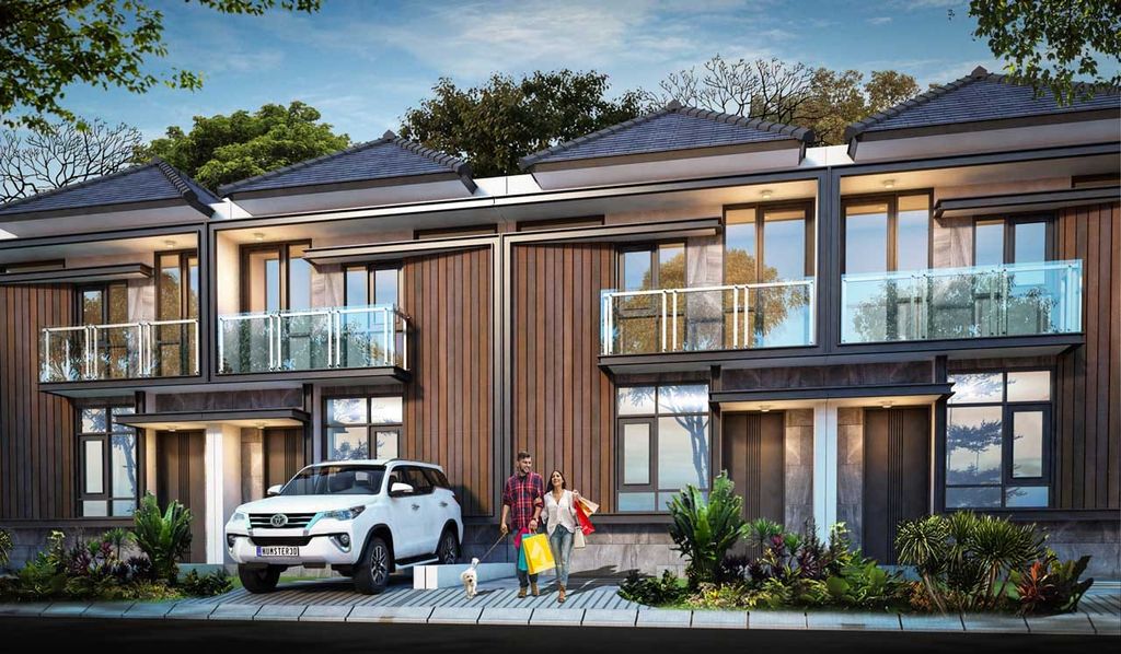 foto tampak rumah tipe NEW EDELWEIS HOOK perumahan GOLDEN PARK 2