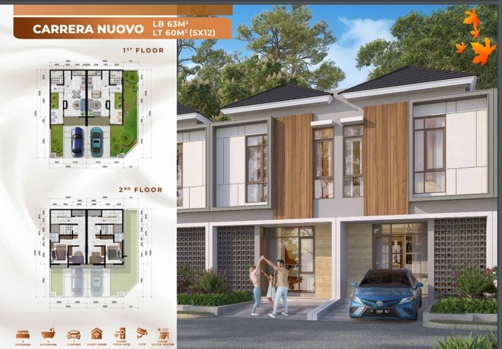 foto tampak rumah tipe CARRERA NUOVO IRR - STANDARD perumahan CITRA RAYA -CLUSTER LAUSANNE PARK