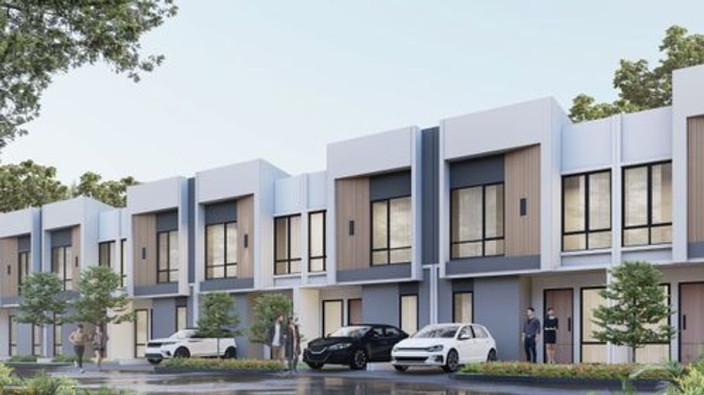 foto tampak rumah tipe AGAVE perumahan Prive Hills Residence