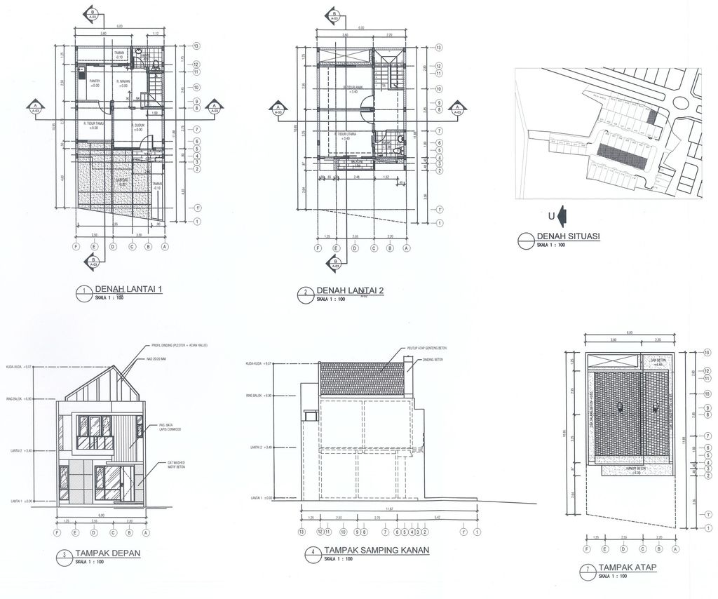 foto denah rumah tipe ALANNA perumahan HARMONI RESIDENCE