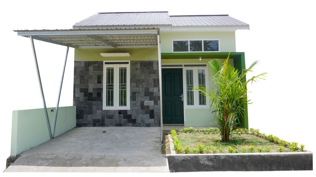 foto tampak rumah tipe 36 perumahan THE GREEN MORINGA 2