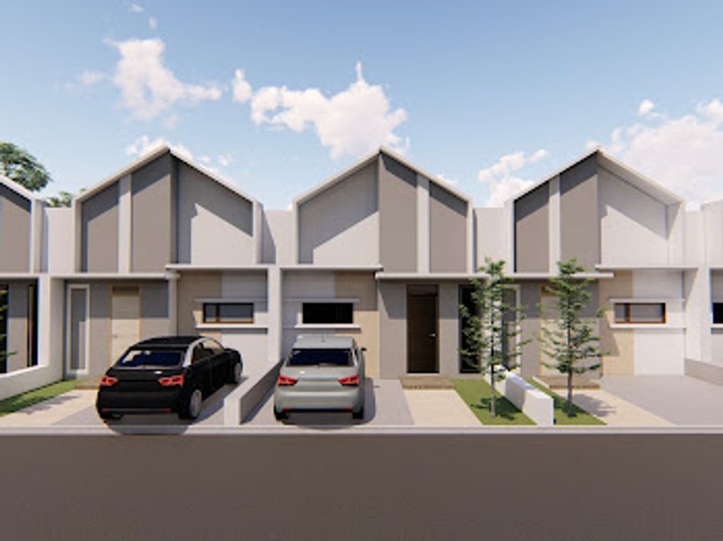 foto tampak rumah tipe 36/72 perumahan savanna residence