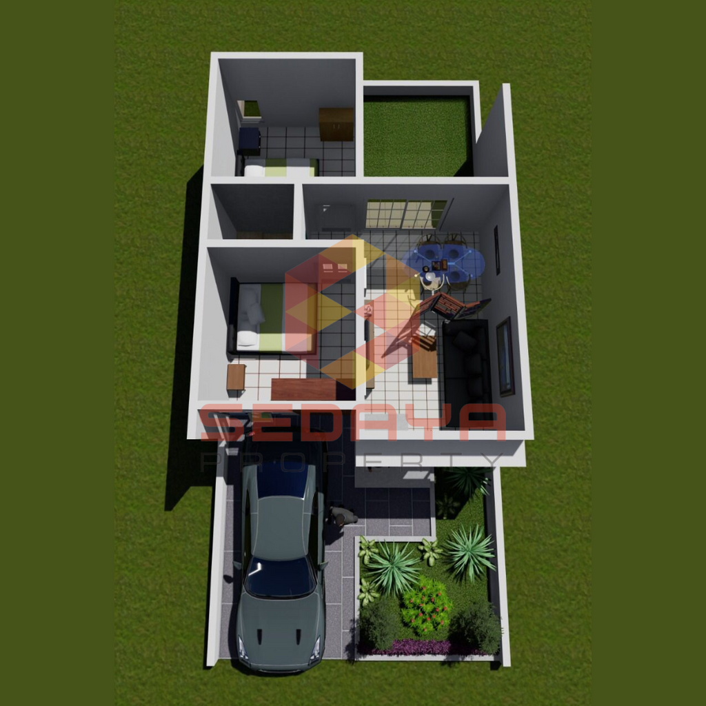 foto denah rumah tipe 36/72 perumahan savanna residence