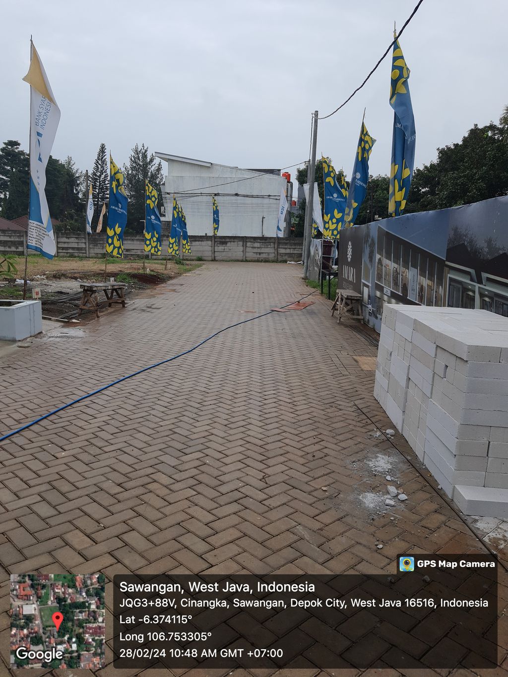 foto posisi tengah perumahan AMARA RESIDENCE DAN AMARA BOULEVARD SAWANGAN