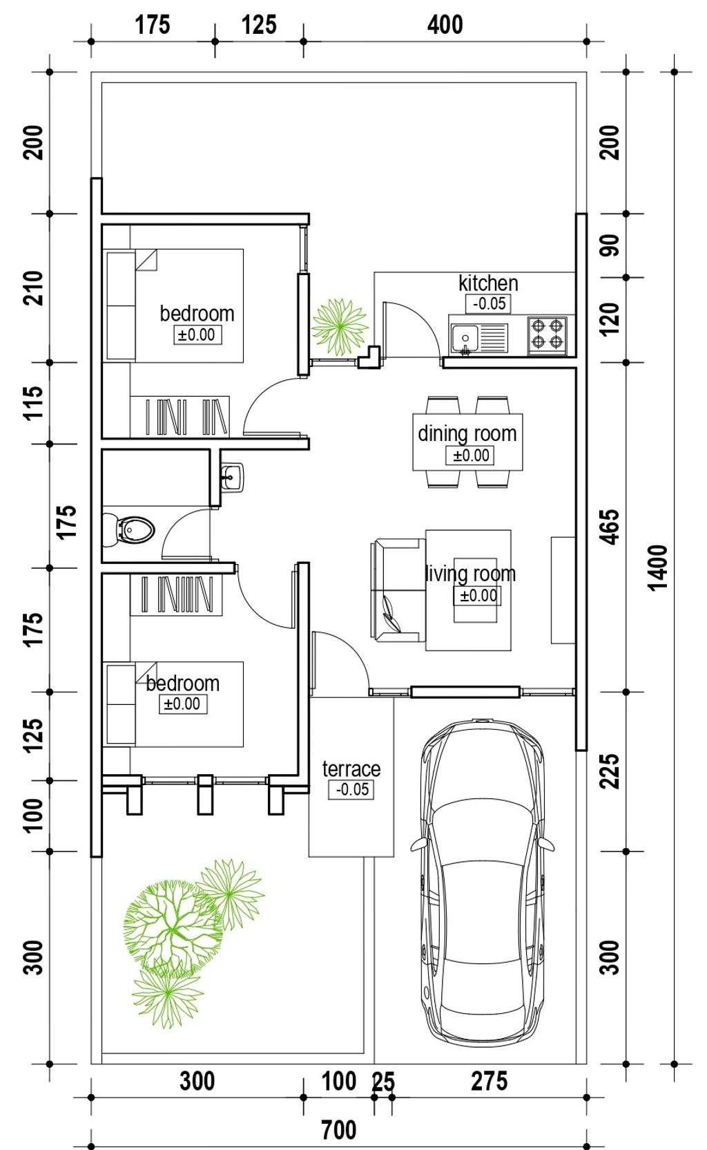 foto denah rumah tipe MapleB perumahan RIVERFRONT URBAN RESORT