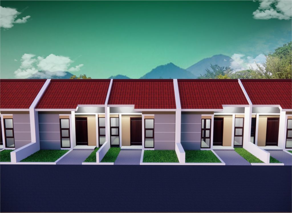 foto tampak rumah tipe 30 perumahan PESONA CIPUTRI INDAH