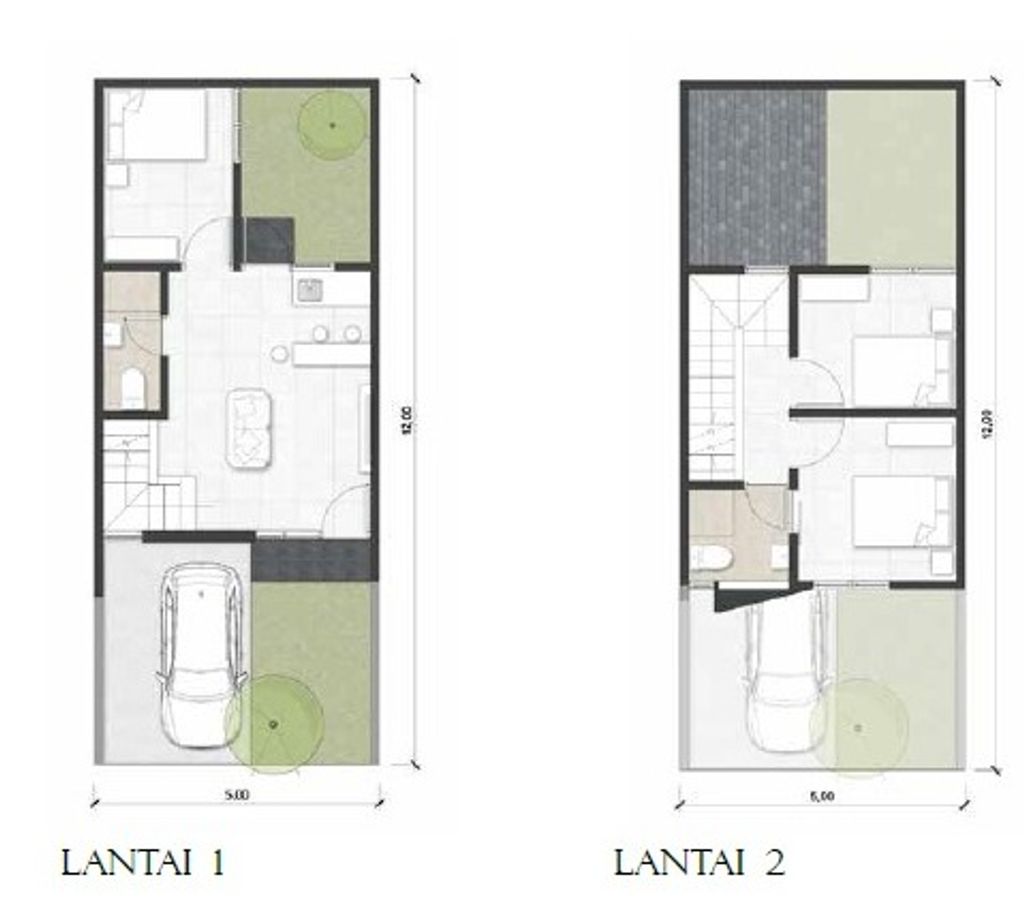 foto denah rumah tipe PALLOMA perumahan HARMONI RESIDENCE