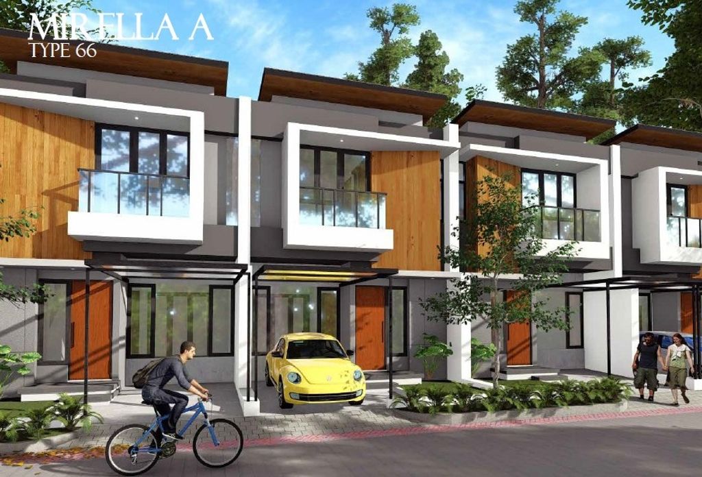foto tampak rumah tipe MIRELLA A perumahan HARMONI RESIDENCE