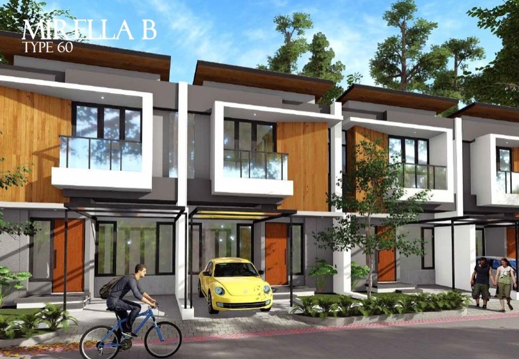 foto tampak rumah tipe MIRELLA B perumahan HARMONI RESIDENCE
