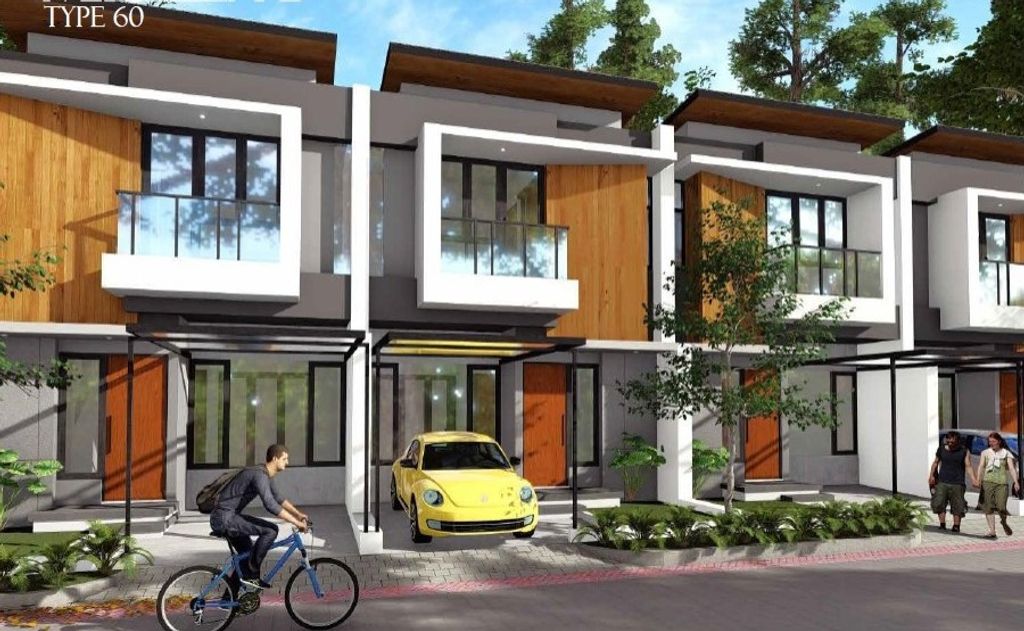 foto tampak rumah tipe MIRELLA C perumahan HARMONI RESIDENCE