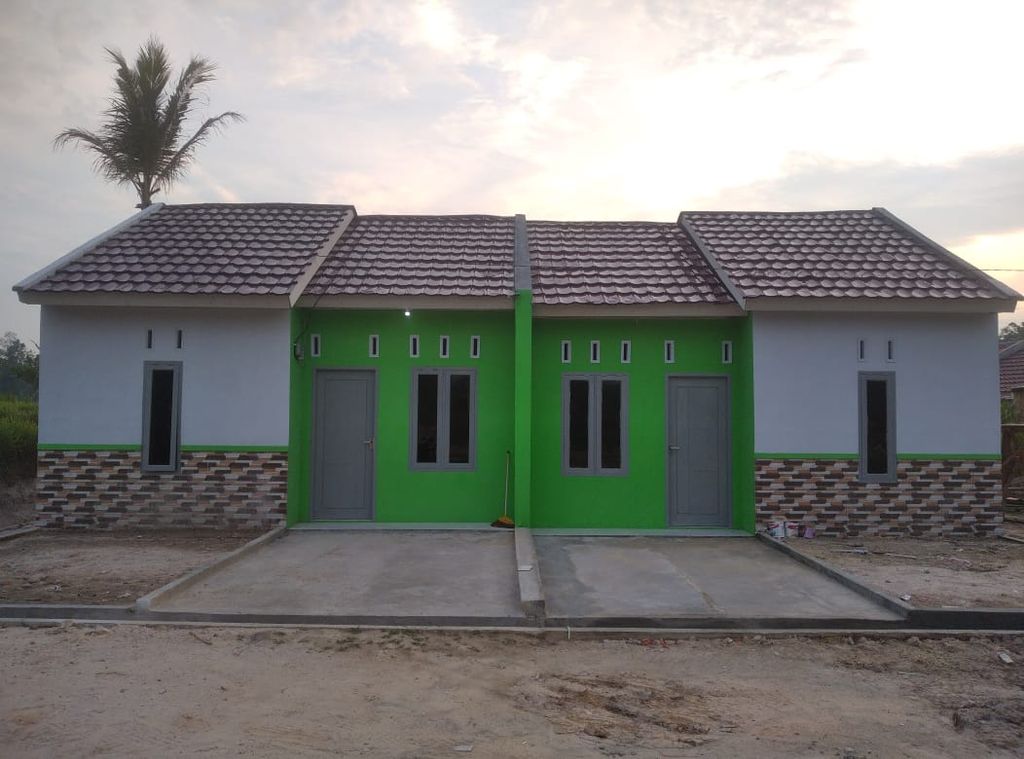 foto tampak rumah tipe 36 perumahan Griya Agung Lestari 2