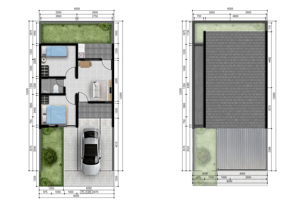 foto denah rumah tipe BARCELONA COVE 31 BC perumahan METLAND CIBITUNG - CLUSTER LISSE