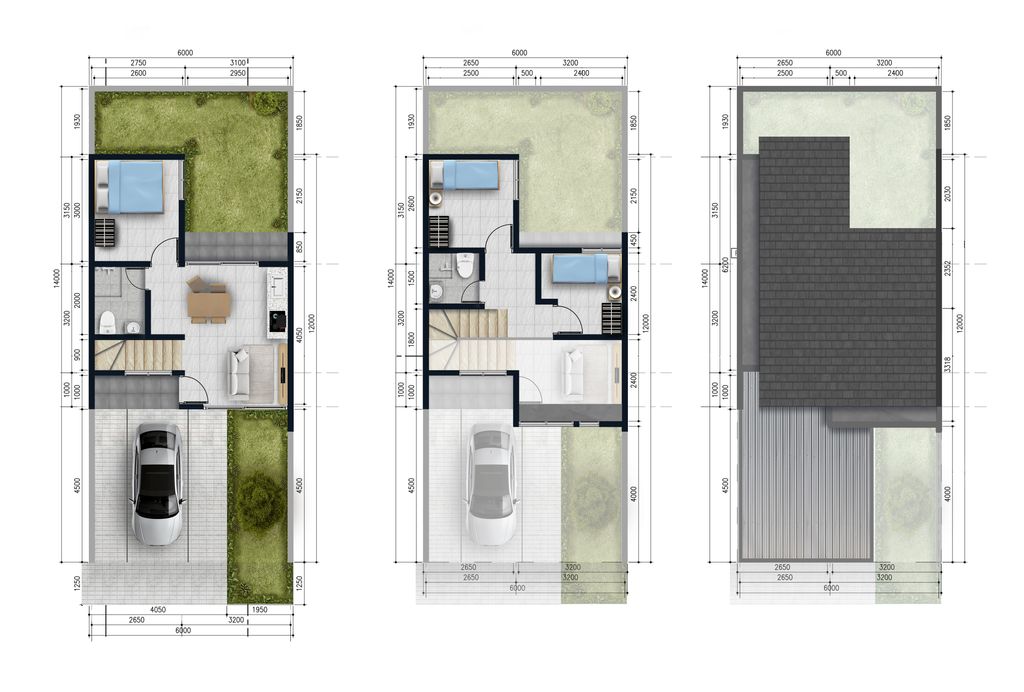 foto denah rumah tipe BARCELONA COVE 56/84 BC perumahan METLAND CIBITUNG - CLUSTER LISSE