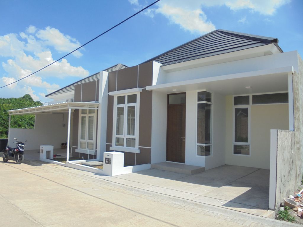 foto tampak rumah tipe Rose perumahan GREEN TANAH MAS REGENCY