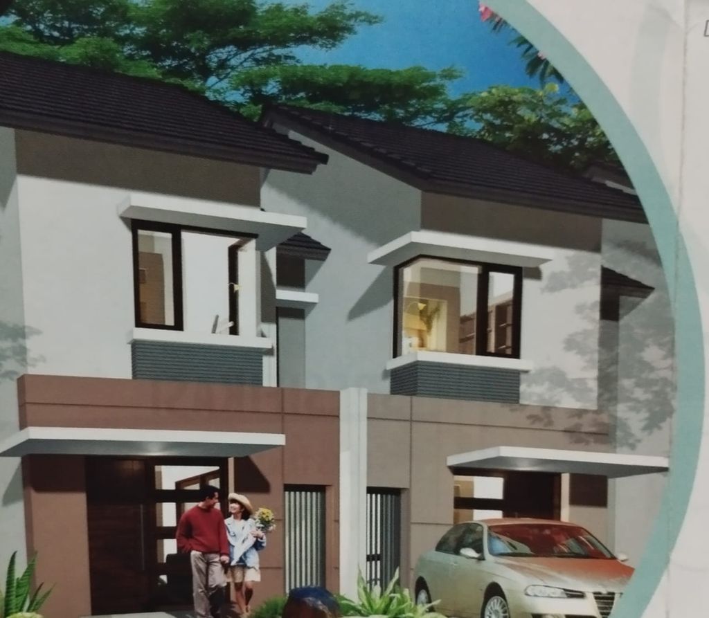 foto tampak rumah tipe CORDIA perumahan CASA JARDIN THE GARDEN RESIDENCE