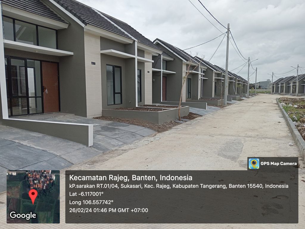 foto tampak rumah tipe 66/30 perumahan GRIYA ARTHA SUKASARI RESIDENCE