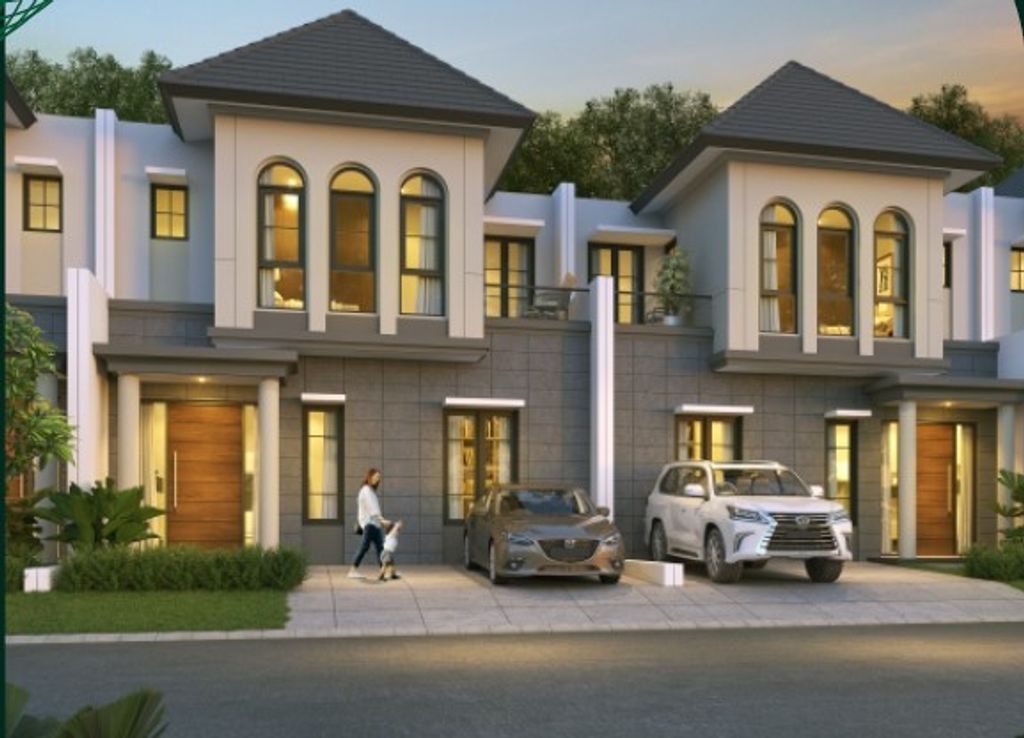 foto tampak rumah tipe MONTANA 3HA 167 perumahan Citra Land Cibubur